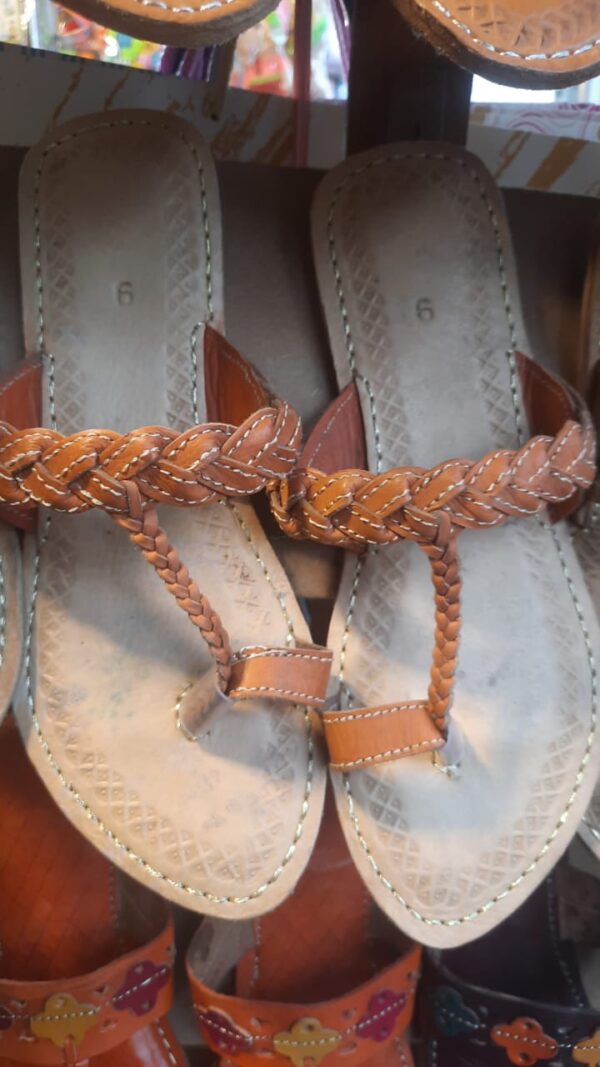Kolhapuri Sandals, Flat Women's Handmade Slippers, Summer Collection. - Image 3