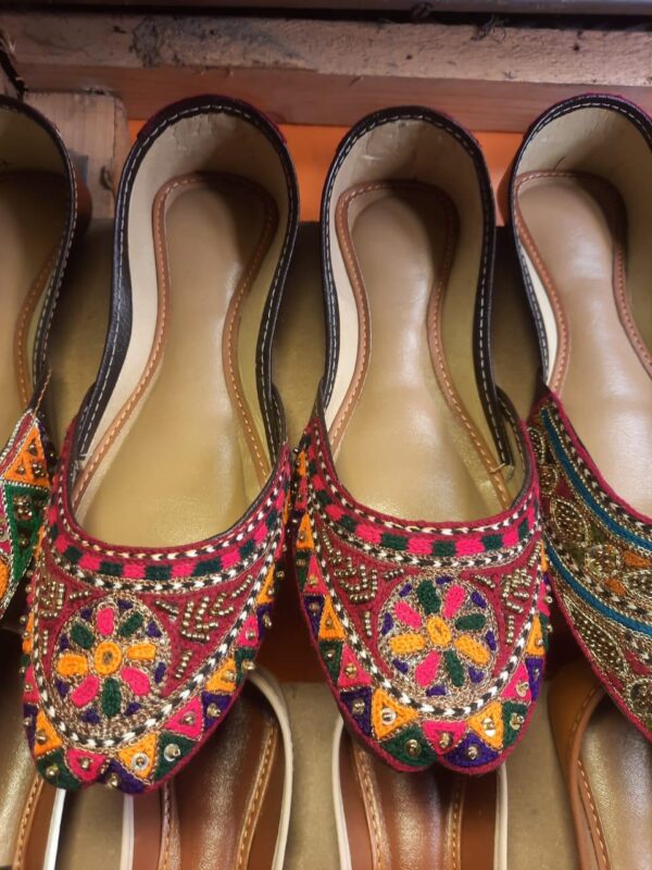 Multi Embroidery khussa for woman, Casual wear Khussa For ladies Available in Different designs. - Image 3