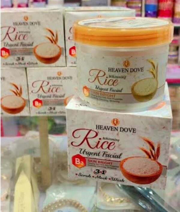 Heaven Dove Whitening Rice Facial Kit. - Image 2