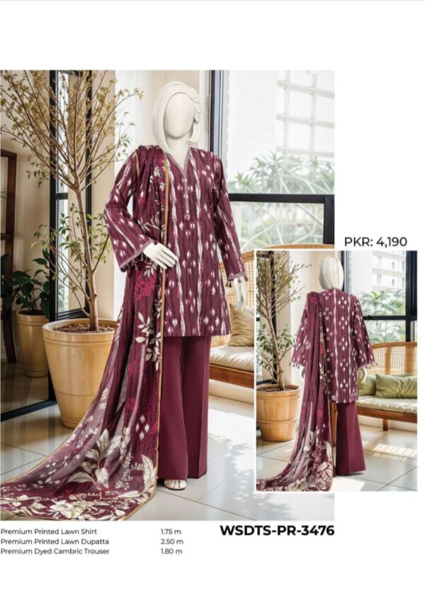 Summer Collection Lawn By MTJ (Un Stitched) 3 Piece, Vol 2, New Collection 2025. - Image 9