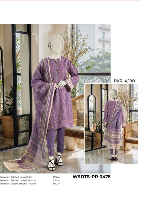 Summer Collection Lawn By MTJ (Un Stitched) 3 Piece, Vol 2, New Collection 2025. - Image 7