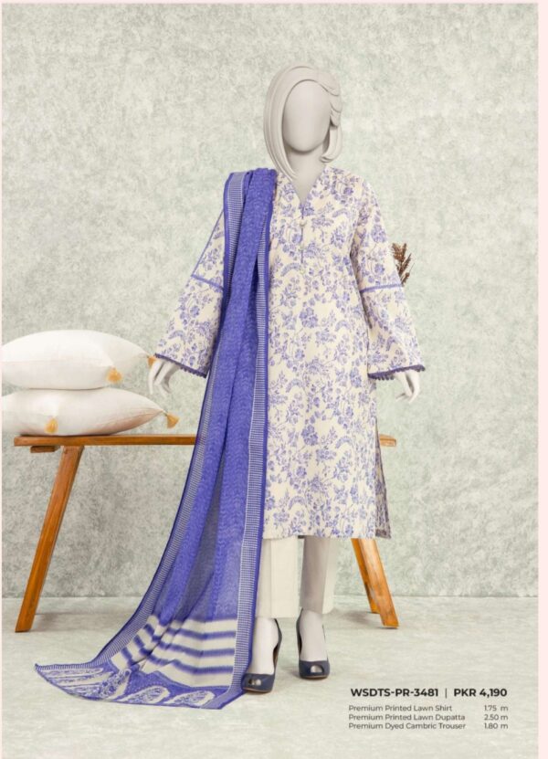 Summer Collection Lawn By MTJ (Un Stitched) 3 Piece, Vol 2, New Collection 2025. - Image 6