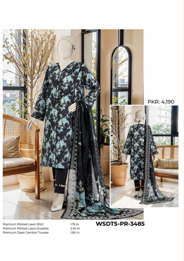 Summer Collection Lawn By MTJ (Un Stitched) 3 Piece, Vol 2, New Collection 2025. - Image 3