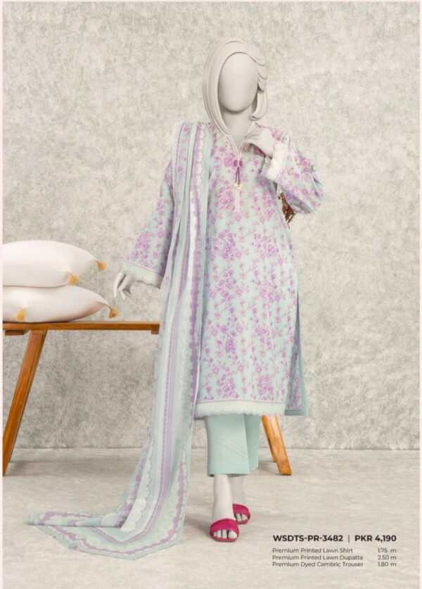 Summer Collection Lawn By MTJ (Un Stitched) 3 Piece, Vol 2, New Collection 2025. - Image 2