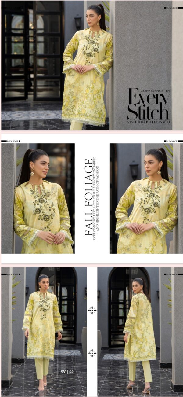 Irha Collection Lawn By Safa Noor (UN Stitched) 2 Piece, New Collection 2025. - Image 10