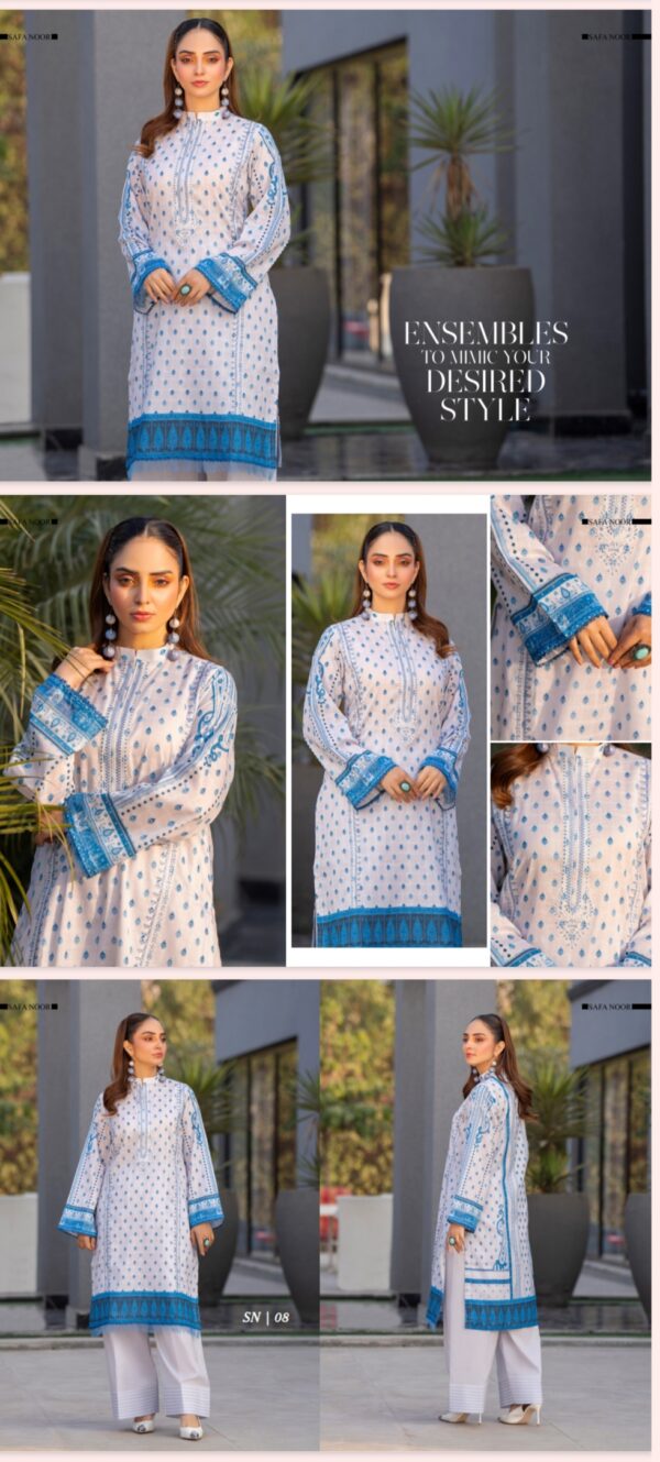 Irha Collection Lawn By Safa Noor (UN Stitched) 2 Piece, New Collection 2025. - Image 9