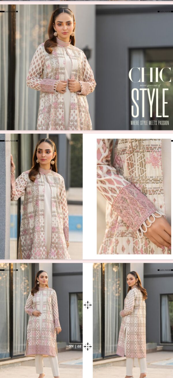 Irha Collection Lawn By Safa Noor (UN Stitched) 2 Piece, New Collection 2025. - Image 6