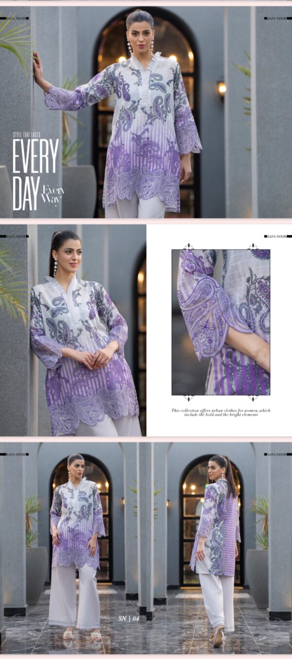 Irha Collection Lawn By Safa Noor (UN Stitched) 2 Piece, New Collection 2025. - Image 5