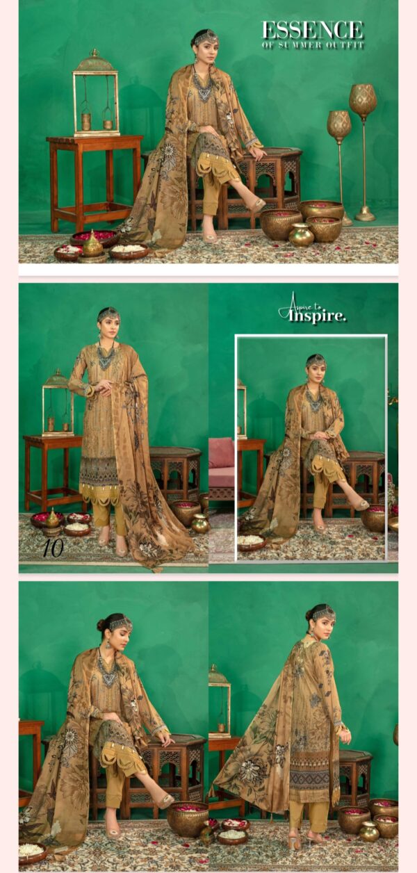 Embellish Lawn Collection By AALAYA (Un Stitched) 3 Piece, Vol 01, New Collection 2025. - Image 11