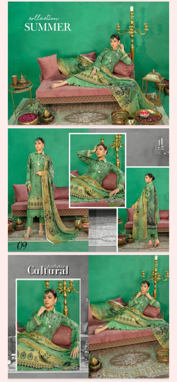 Embellish Lawn Collection By AALAYA (Un Stitched) 3 Piece, Vol 01, New Collection 2025. - Image 10