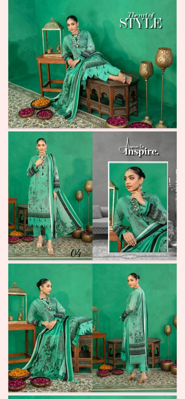 Embellish Lawn Collection By AALAYA (Un Stitched) 3 Piece, Vol 01, New Collection 2025. - Image 5