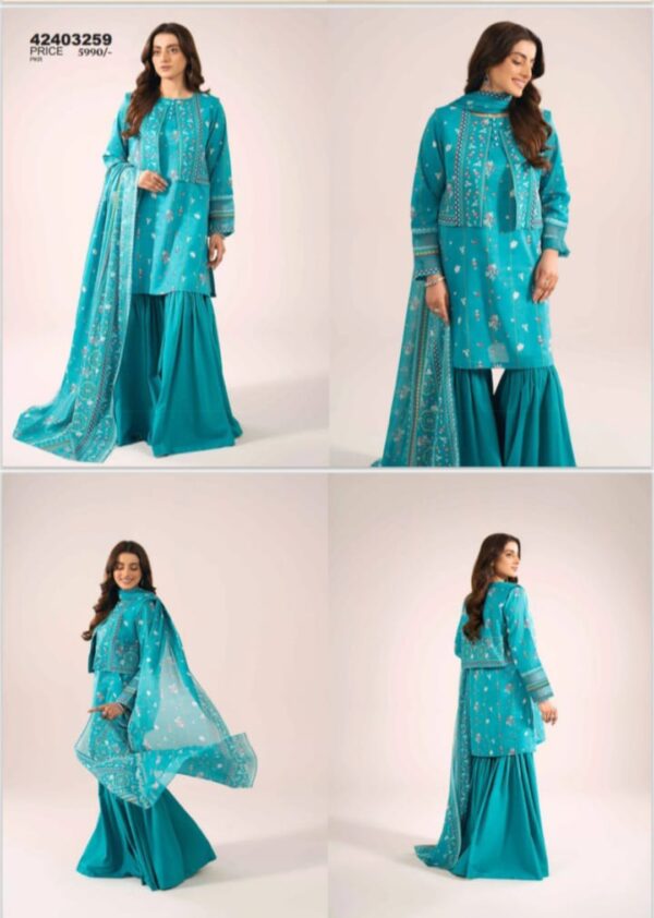 NISHAT Lawn (Un Stitched) 3 Piece, New Collection 2025.