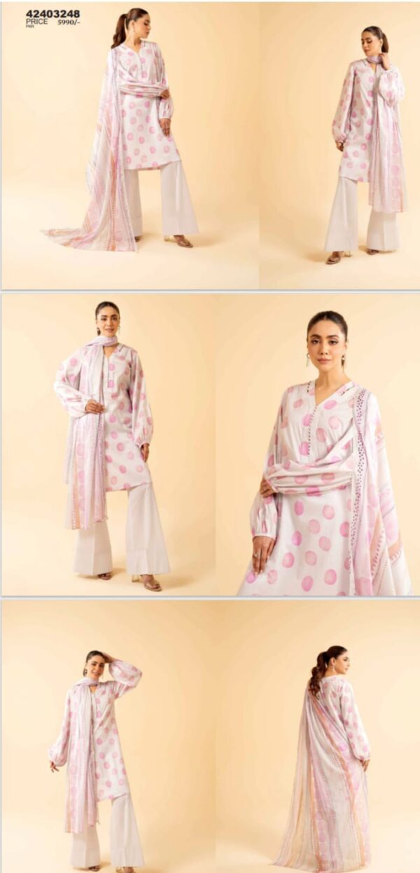 NISHAT Lawn (Un Stitched) 3 Piece, New Collection 2025. - Image 8