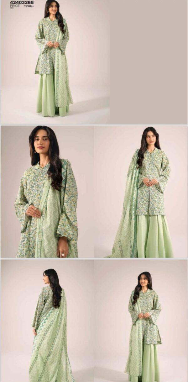NISHAT Lawn (Un Stitched) 3 Piece, New Collection 2025. - Image 12