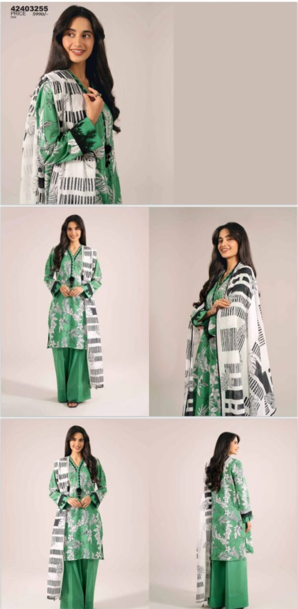 NISHAT Lawn (Un Stitched) 3 Piece, New Collection 2025. - Image 6