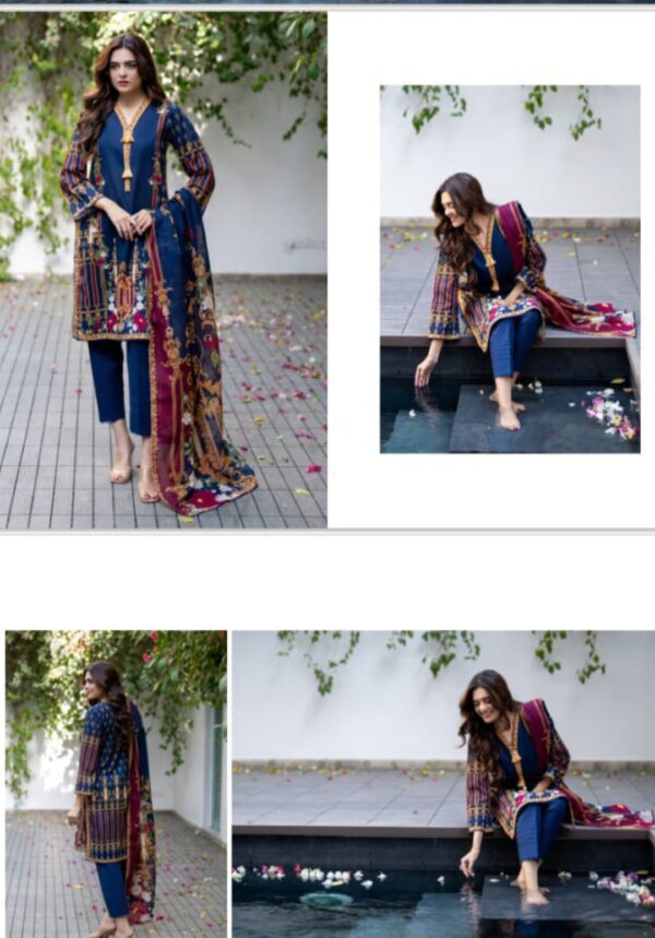 SALINA Digital Printed Lawn (Un Stitched) 3 Piece, New Collection 2025. - Image 7