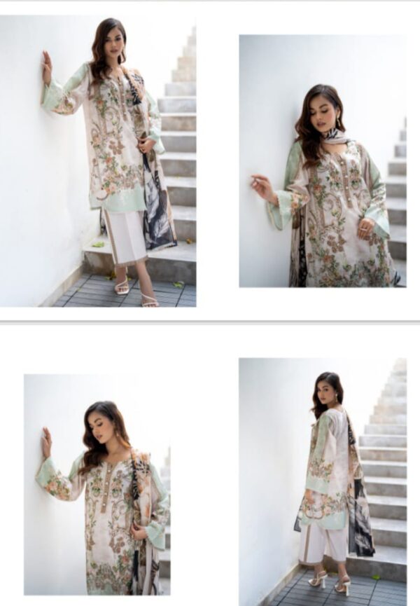 SALINA Digital Printed Lawn (Un Stitched) 3 Piece, New Collection 2025. - Image 6