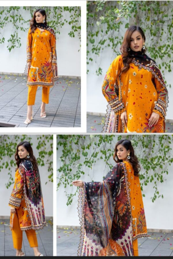 SALINA Digital Printed Lawn (Un Stitched) 3 Piece, New Collection 2025. - Image 5