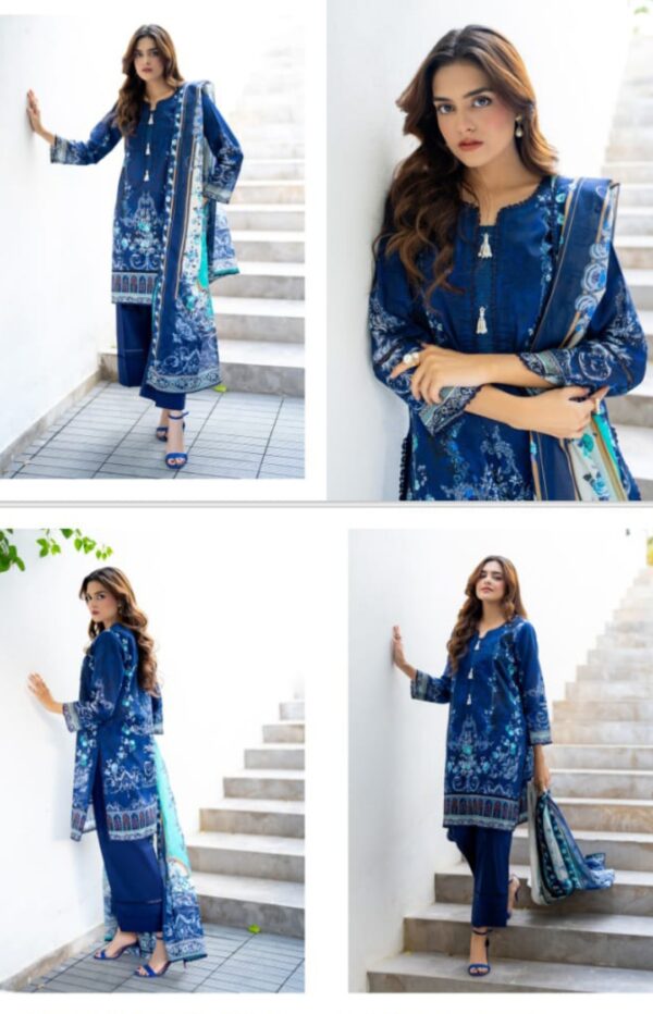 SALINA Digital Printed Lawn (Un Stitched) 3 Piece, New Collection 2025. - Image 4