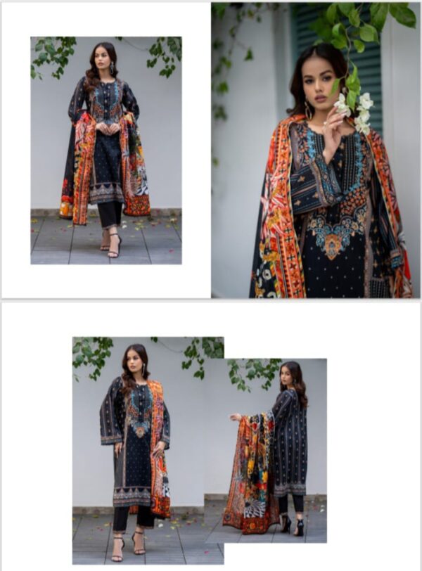 SALINA Digital Printed Lawn (Un Stitched) 3 Piece, New Collection 2025. - Image 2