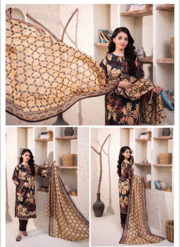 ZESH Pop Drop Digital Printed Lawn (Un Stitched) 3 Piece, New Collection 2025. - Image 7