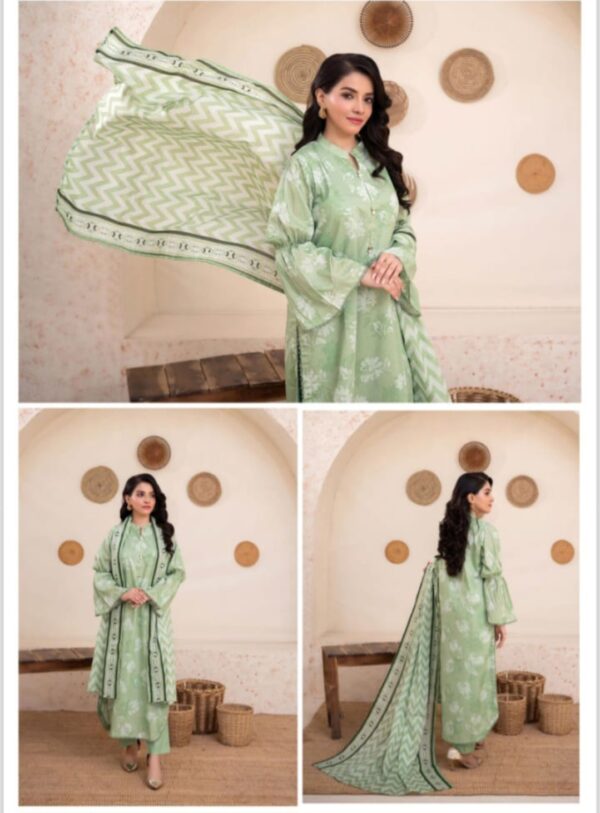 ZESH Pop Drop Digital Printed Lawn (Un Stitched) 3 Piece, New Collection 2025. - Image 4
