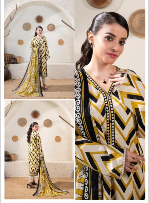 ZESH Pop Drop Digital Printed Lawn (Un Stitched) 3 Piece, New Collection 2025. - Image 2