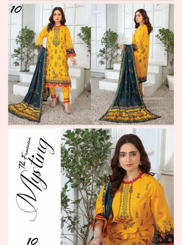 CHASHNI By Bhai Moin Fabrics Lawn (Un Stitched) 3 Piece, Vol 1310, New Collection 2025. - Image 11