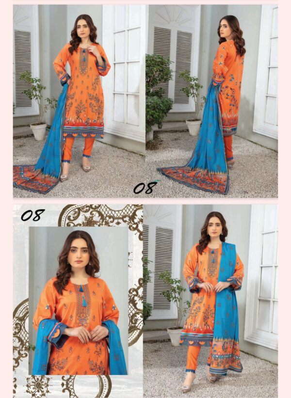 CHASHNI By Bhai Moin Fabrics Lawn (Un Stitched) 3 Piece, Vol 1310, New Collection 2025. - Image 9