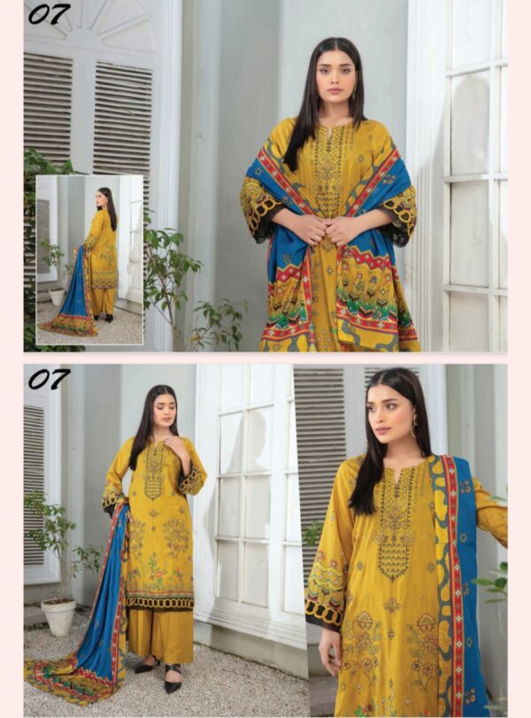CHASHNI By Bhai Moin Fabrics Lawn (Un Stitched) 3 Piece, Vol 1310, New Collection 2025. - Image 8