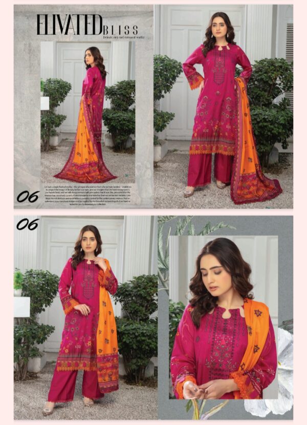 CHASHNI By Bhai Moin Fabrics Lawn (Un Stitched) 3 Piece, Vol 1310, New Collection 2025. - Image 7