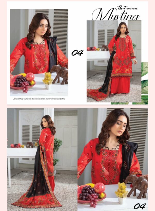 CHASHNI By Bhai Moin Fabrics Lawn (Un Stitched) 3 Piece, Vol 1310, New Collection 2025. - Image 5