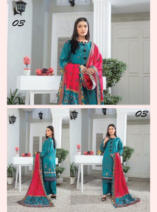 CHASHNI By Bhai Moin Fabrics Lawn (Un Stitched) 3 Piece, Vol 1310, New Collection 2025. - Image 4