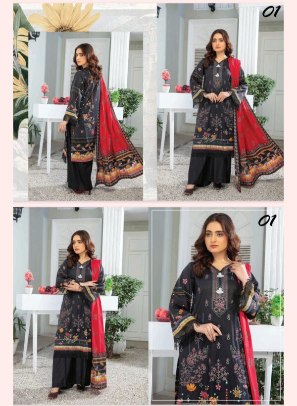 CHASHNI By Bhai Moin Fabrics Lawn (Un Stitched) 3 Piece, Vol 1310, New Collection 2025. - Image 2