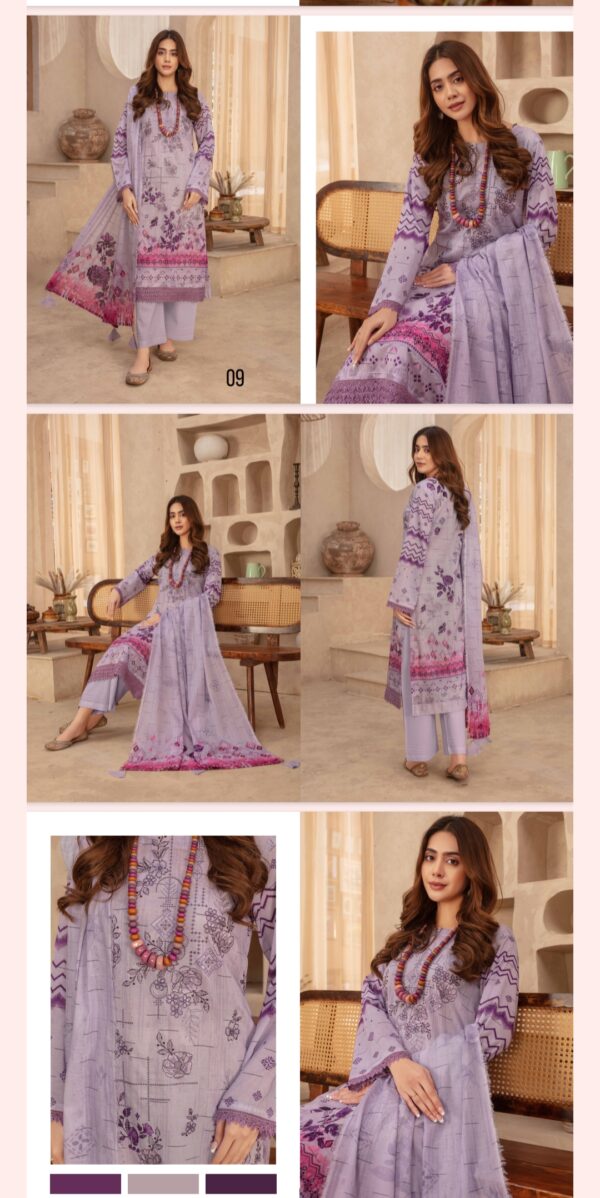 DASTOOR By Zara Meer Lawn (Un Stitched) 3 Piece, Vol 174, New Collection 2025. - Image 11