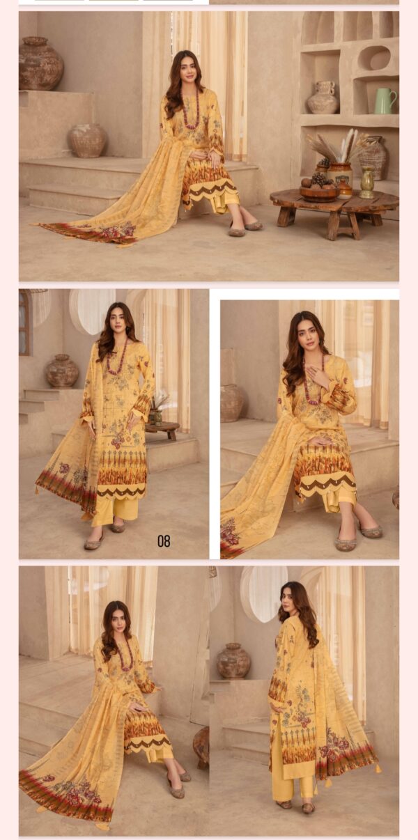 DASTOOR By Zara Meer Lawn (Un Stitched) 3 Piece, Vol 174, New Collection 2025. - Image 10