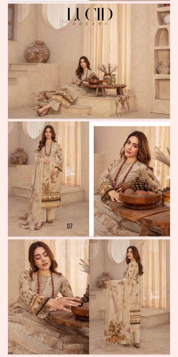 DASTOOR By Zara Meer Lawn (Un Stitched) 3 Piece, Vol 174, New Collection 2025. - Image 9