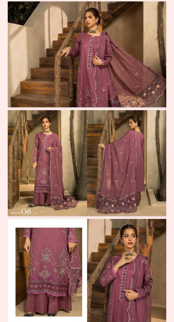 Mann Mayal By Palwasha Lawn (Un Stitched) 2 Piece, Vol 21, New Collection 2025. - Image 4