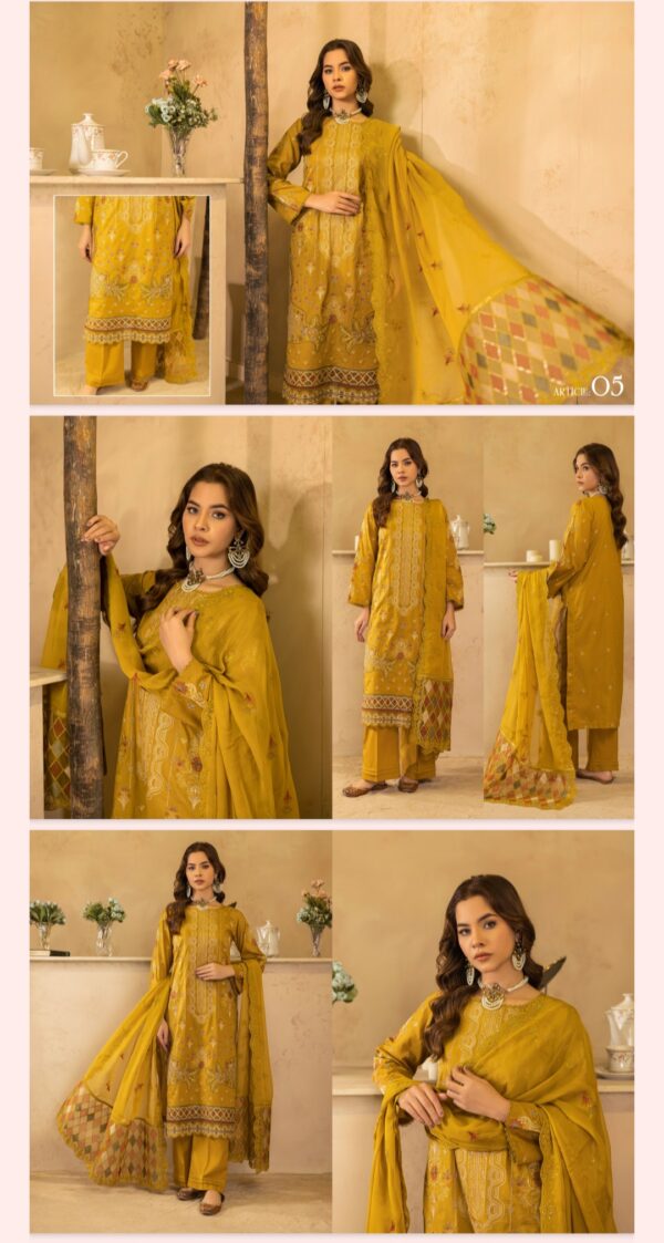 Mann Mayal By Palwasha Lawn (Un Stitched) 2 Piece, Vol 21, New Collection 2025. - Image 5