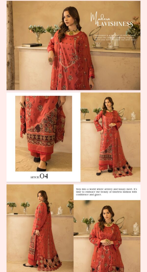 Mann Mayal By Palwasha Lawn (Un Stitched) 2 Piece, Vol 21, New Collection 2025. - Image 6