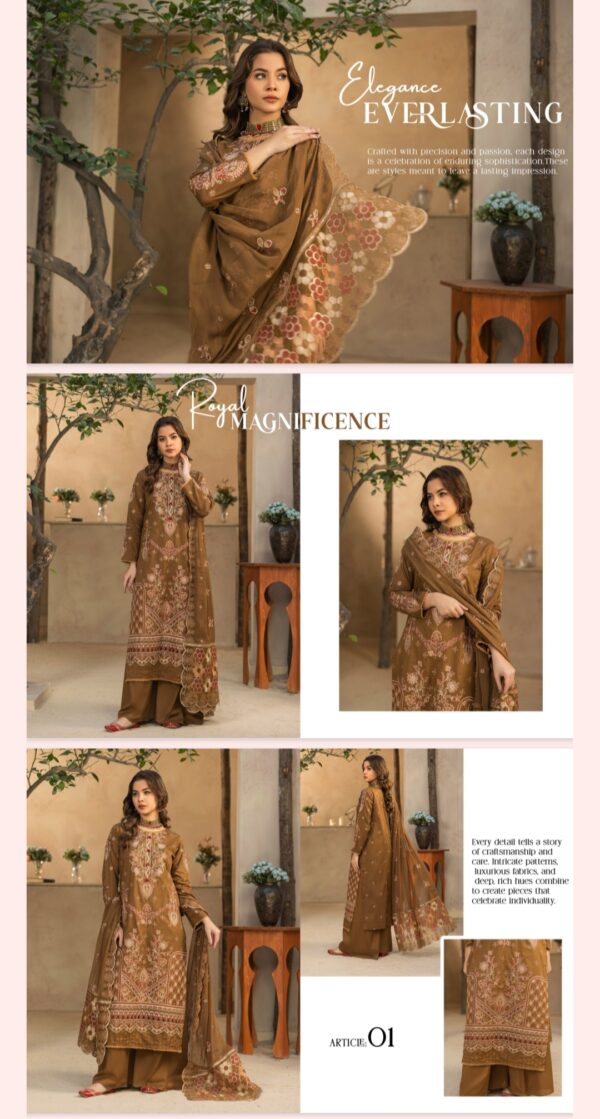 Mann Mayal By Palwasha Lawn (Un Stitched) 2 Piece, Vol 21, New Collection 2025. - Image 9