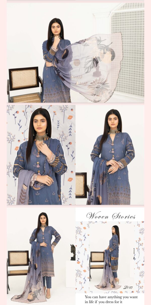 Eman By Palwasha Lawn (Un Stitched) 2 Piece, Vol 13, New Collection 2025. - Image 8