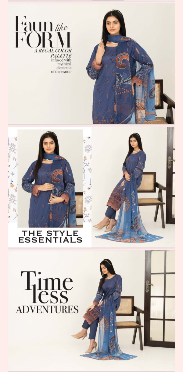 Eman By Palwasha Lawn (Un Stitched) 2 Piece, Vol 13, New Collection 2025. - Image 3