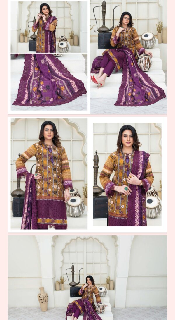 Tehzeeb By Palwasha Lawn (Un Stitched) 2 Piece, Vol 06, New Collection 2025. - Image 3