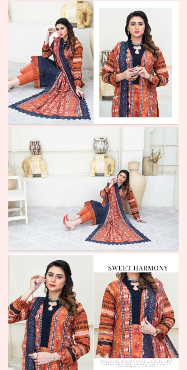 Tehzeeb By Palwasha Lawn (Un Stitched) 2 Piece, Vol 06, New Collection 2025. - Image 6
