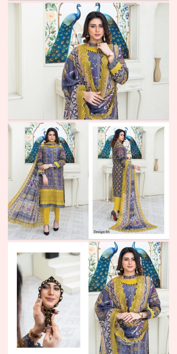 Tehzeeb By Palwasha Lawn (Un Stitched) 2 Piece, Vol 06, New Collection 2025. - Image 7
