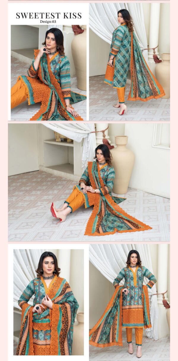 Tehzeeb By Palwasha Lawn (Un Stitched) 2 Piece, Vol 06, New Collection 2025. - Image 9