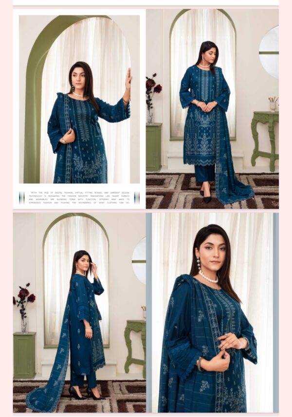 CHASHNI By FARIA Lawn (Un Stitched) 3 Piece, Vol 4145, New Collection 2025. - Image 5