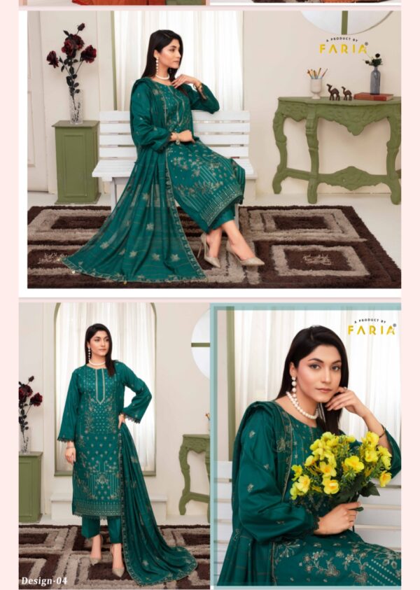 CHASHNI By FARIA Lawn (Un Stitched) 3 Piece, Vol 4145, New Collection 2025. - Image 10