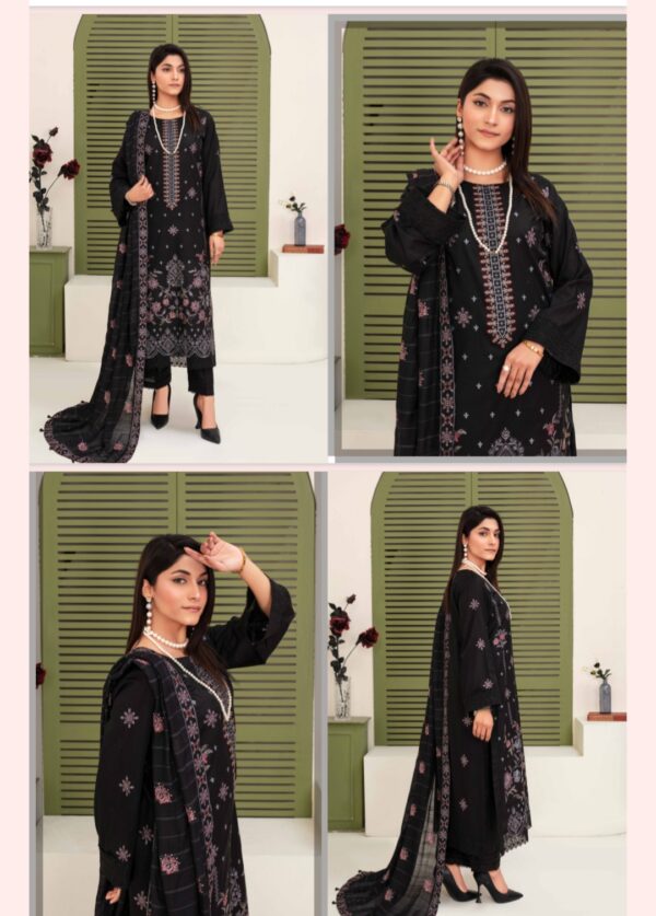 CHASHNI By FARIA Lawn (Un Stitched) 3 Piece, Vol 4145, New Collection 2025. - Image 9